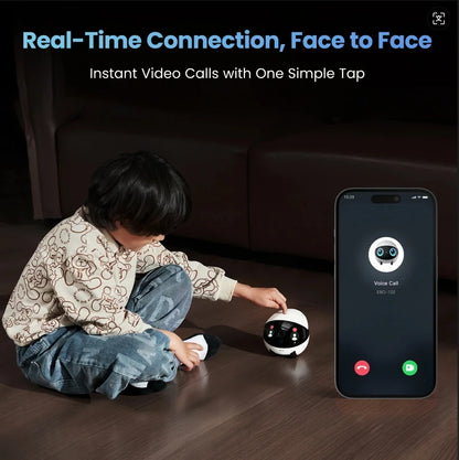 EBO AIR 2 PLUS Intelligent Pet Companion Robot, 3k Camera, Video Call and AI Artificial Intelligence Patrol Function - Kimlud