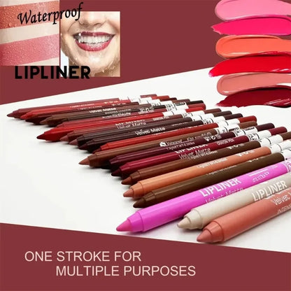 20 Color Waterproof Matte Lipliner Pencil Natural Violet Pro Lip Liner Makeup Nude Lips Contour High Pigment Lipstick Cosemetics