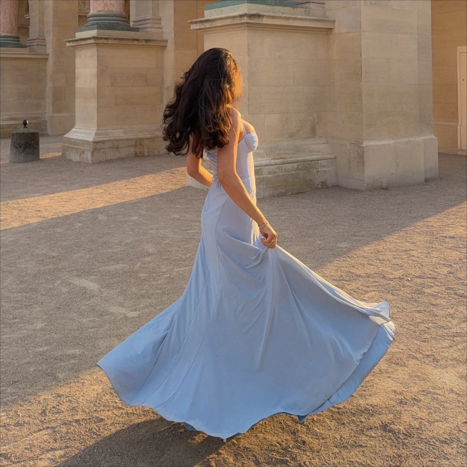 Mingmingxi Elegant Chiffon Bridesmaid Dresses Long A-Line Halter Maxi Dress for Women Sweetheart Neckline Beach Party...