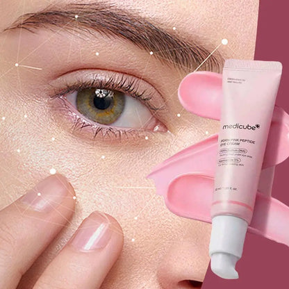Pink Peptide Eye Cream Nano Retinol Brightening Firming 30ml Tightening Firming Fine Line Improve Dark Circles Eyes Puffy