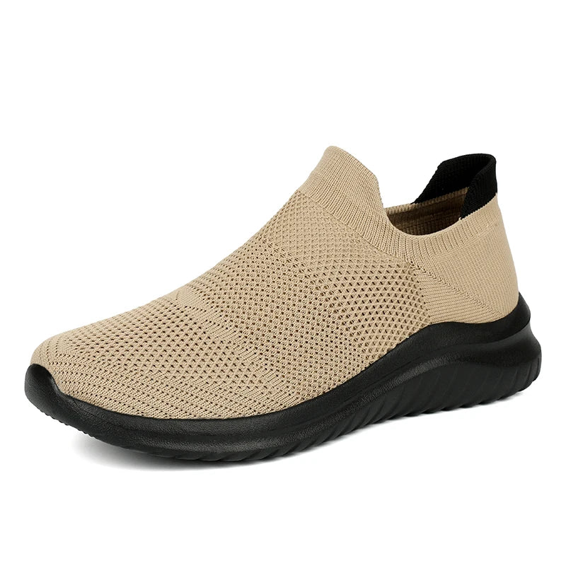 Men Shoes Sneakers Breathable Mesh Slip on Running Shoes Outdoor Non-Slip Couple Jogging Training Hiking Sports Shoes