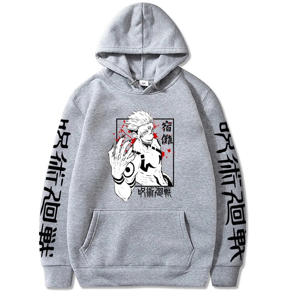 Ryomen Sukuna Hoodies Graphic Printing Sweatshirts for Fans Casual Long Sleeve Men/Women Clothing Sudaderas Hip Hop Hoody