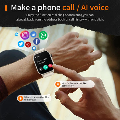 LIGE Men's Watch Outdoor Flashlight Military IP68 Waterproof Smart Watch Men Heart Rate Sport Fitness Watches BT Call Smartwatch