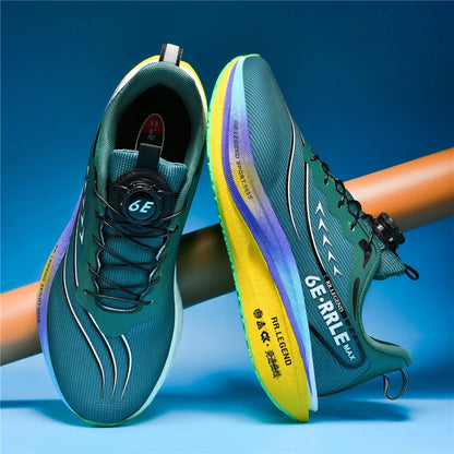 Professional Sports Running Shoes For Men Marathon Air Cushion Carbon Plate Double-layer Mesh Women Athletic Racing Sneakers - Kimlud