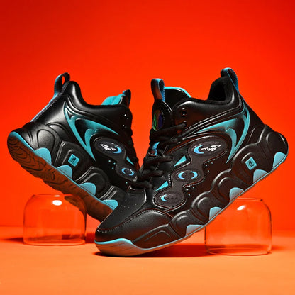 Trendy Men Shoes High Top Men Basketball Shoes Wear-resisting Non-slip Casual Sports Shoes Man Outdoor Fitness Training Sneakers