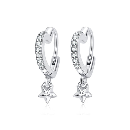 Original 925 Sterling Silver Earrings 2026 Stud Hoop Crystal Earings For Women Rose Gold Crown Heart Infinity Bee Earing...