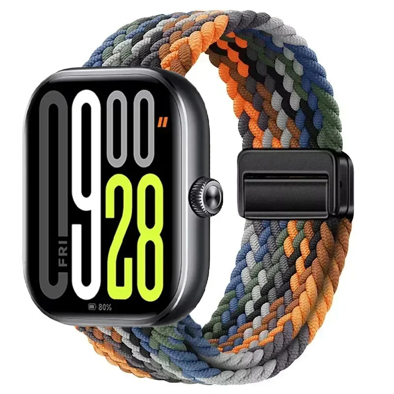 Magnetic Braided Nylon Loop Band for Xiaomi Redmi Watch 6 5 4 Strap Adjustable Sport Replacement Correa Bracelet Mi Band...