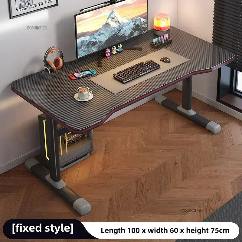 High-end Desktop Computer Desks Home Office Furniture Simple Gaming Desk Student Study Table Workbench Liftable Computer Table J - Kimlud