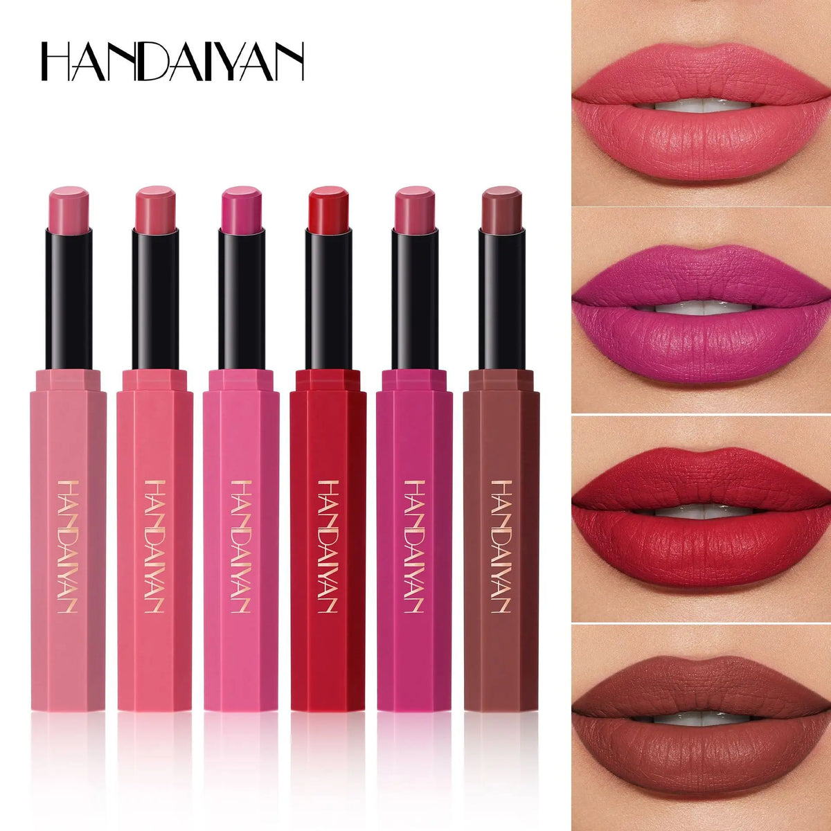 Red Matte Velvet Lipstick Waterproof Lasting Brown Lipstick Pencil Non Stick Cup Moisturize Lipstick Not Fading Sexy...