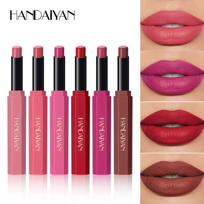 Red Matte Velvet Lipstick Waterproof Lasting Brown Lipstick Pencil Non Stick Cup Moisturize Lipstick Not Fading Sexy...