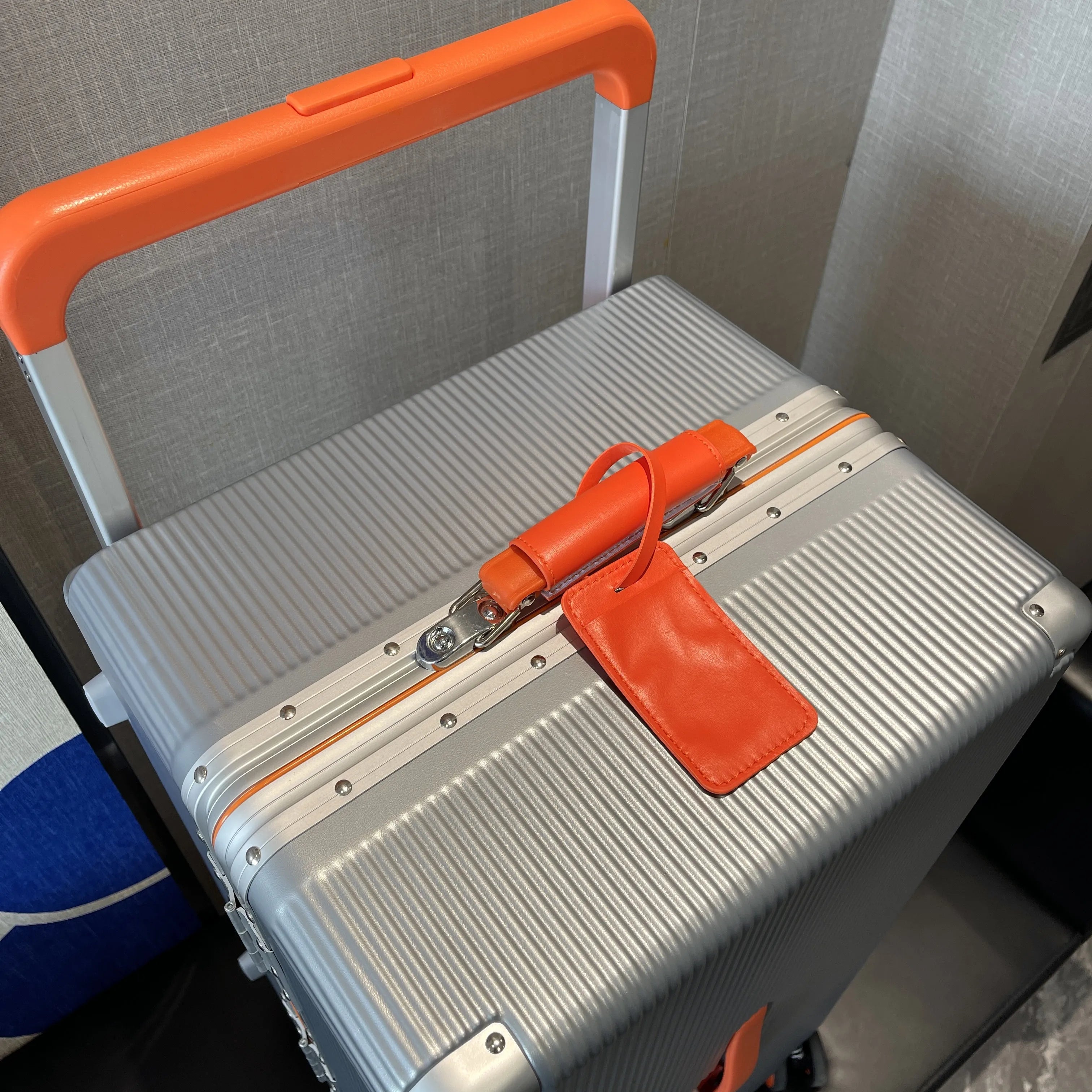 Wide Handle Suitcase Aluminum Frame Travel Trolley Case 20-inch Carry-on Cabin Suitcase Large Capacity 26-inch | Kimlud...