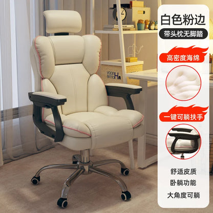 Rolling Wheels Office Chair Cheap Lightweight Footrest Reading Backrest Luxury Office Chair Ergonomic Taburete Salon...