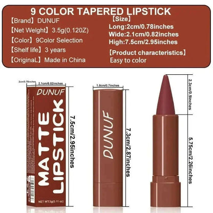 9 Colors Gradient Lip Liner Matte Black Brown Velvet Lipstick Waterproof Non Sticky Contouring Tint Lipliner Crayon Lip Makeup