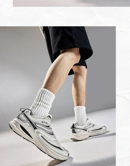 Xtep Little Basque 2 Casual Shoes for Men 2025 Summer Vintage Breathable Comfortable Non-Slip Durability Sneakers 875219320017