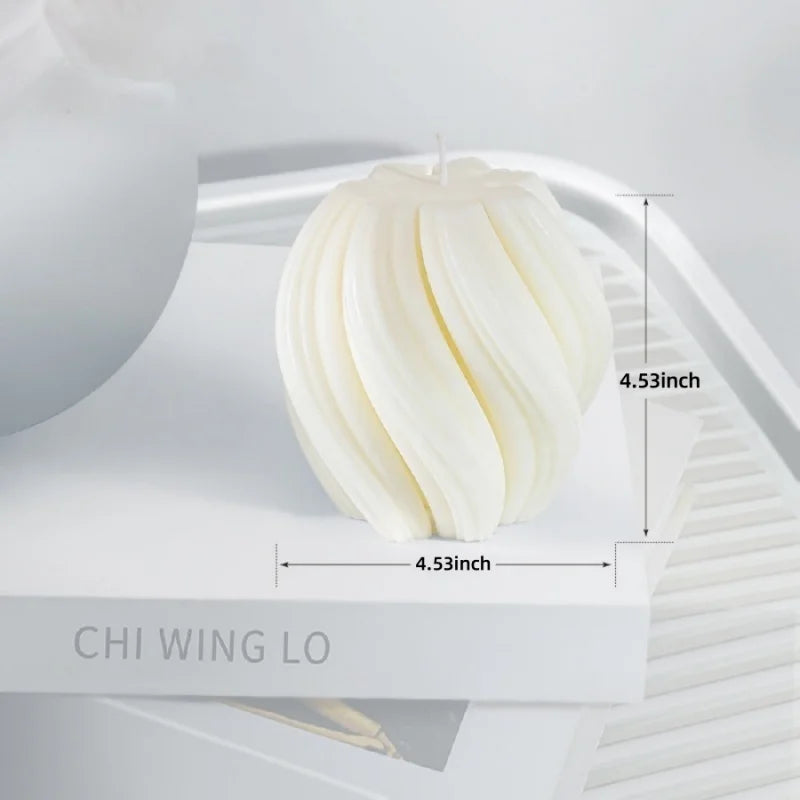 Aromatherapy candles, large pillar ribbed decorative candles, soy wax, suitable for gifts, room shelves, home ribbed decoration