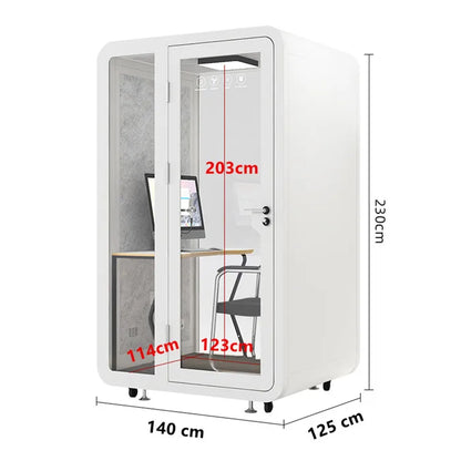Wholesale Manufacturer Detachable Sound Insulation Silent Booth Freely Assemble For Independent Private Office Space