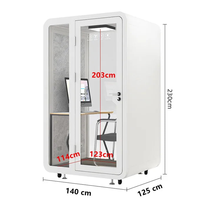 Wholesale Manufacturer Detachable Sound Insulation Silent Booth Freely Assemble For Independent Private Office Space