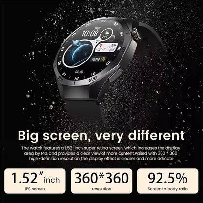 2025New GUHUAVMI GT5 Pro Smart Watch Men HD AMOLED Screen GPS Motion trajectory HeartRate Bluetooth Call 1.52" SmartWatch IP68