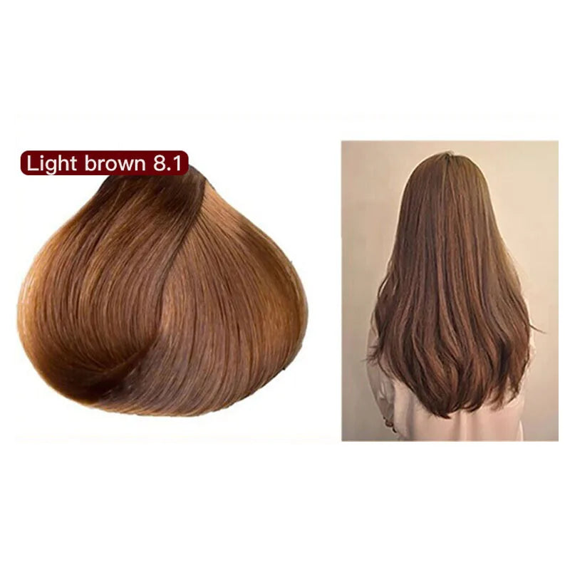 Mokeru Natural Fast Coloring Argan Oil For Hair Dark Brown Argan Speedy Hair Color Shampoo for Gray Hair Dye Shampoo |...