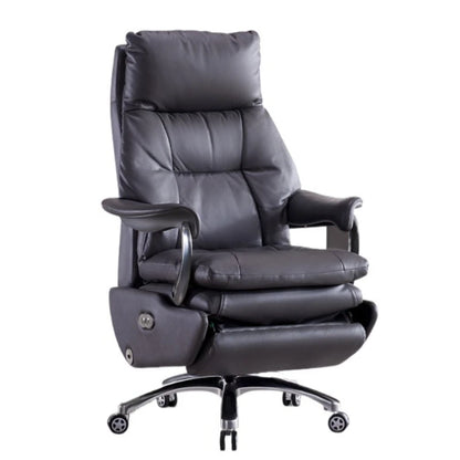 Electric Leather Boss Chair Modern Design Comfortable Ergonomic Trendy Chair Swivel Arm Footrest Salon Silla Oficina...