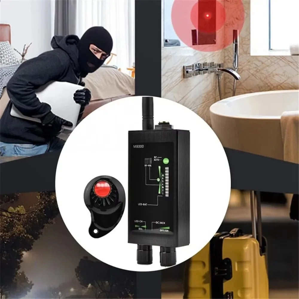 Auto Search Anti Spy Detector Find Hidden Cam Bugs GPS Trackers RF remote control Wireless Signal Alarm Scanner...