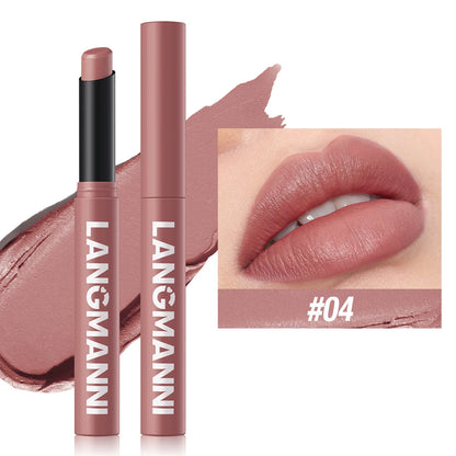 12 Color Matte Lipstick Pencil Waterproof Long Lasting Non-Stick Cup Lip Stain Tint Cosmetic Nude Lipstick Pen Makeup Maquillage