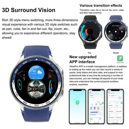 For OPPO Watch X High-End Business Watch Men 32Gb Memory Video Playback Smart Watch Sports Fitness Waterproof Bracelet 2025 New