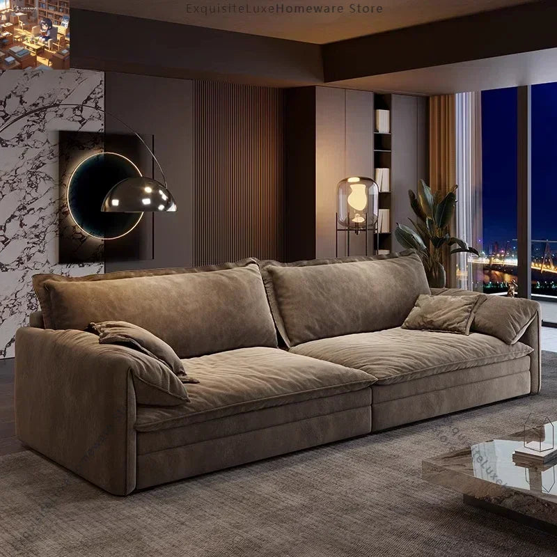 Italian Minimalist Living Room Sofas Modern Simple Straight High Quality Sofa Luxury Design Muebles Chinese Style...
