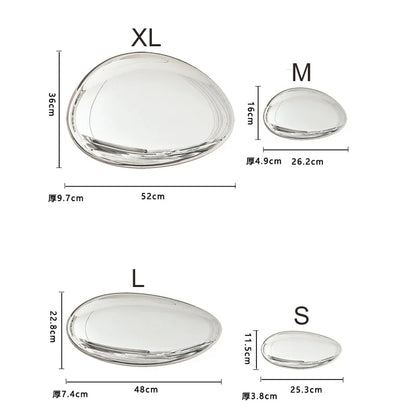 Creative Imitation Stainless Steel Pebble Wall Water Droplet Decor Artwork Hotel Light Luxury Pendants Living Room Wall...