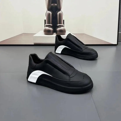 Sneaker Casual Men Designer Cover Bottom Board Shoe Fashion Microfiber Leather/Mesh Breathable Increased Internal Platform Shoes
