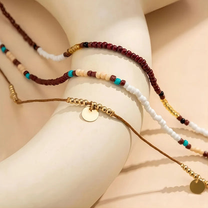 3PCS Bohemian Sexy Bead Vacation Women's Beach Waist Chain - Kimlud