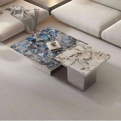 Fashion Corner Coffee Tables Metal Marble Entryways Floor Coffee Table Big Designer Muebles Para El Hogar Living Room Furniture
