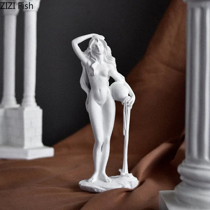 Mythological Figures Venus Goddess Statue Desk Decoration Ornaments Creative Characters Resin Sculpture Room Aesthetic Decor - Kimlud