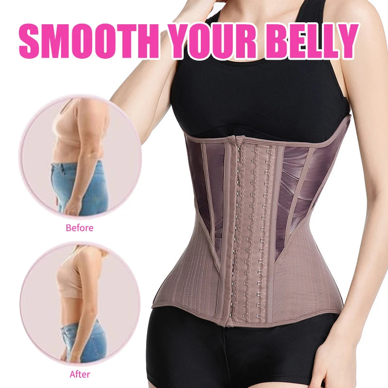 Women's Tummy Contorl Underbust Sport Girdle Cincher Hourglass Waist Trainer Body Shaper Corset For Weight Loss - Kimlud