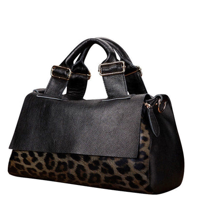 Women's Aidrani Fashionable Leopard-Print Leather Bag