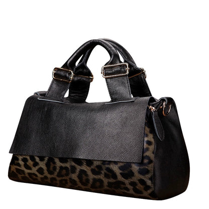 Women's Aidrani Fashionable Leopard-Print Leather Bag