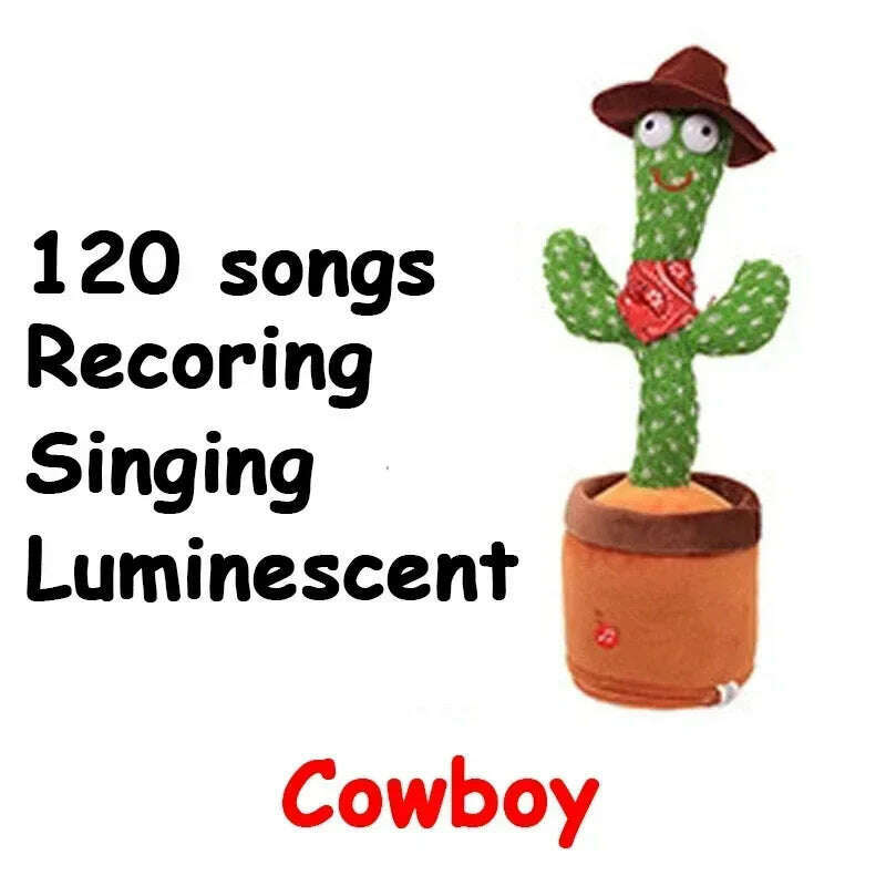A Talking Cactus Toy That Can Be Charged, Recorded, and Repeated. Suitable for Spanish, English, and Arabic  Voice Changer