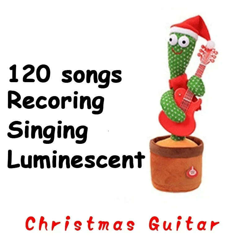 A Talking Cactus Toy That Can Be Charged, Recorded, and Repeated. Suitable for Spanish, English, and Arabic  Voice Changer