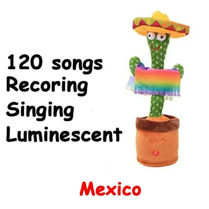 A Talking Cactus Toy That Can Be Charged, Recorded, and Repeated. Suitable for Spanish, English, and Arabic  Voice Changer