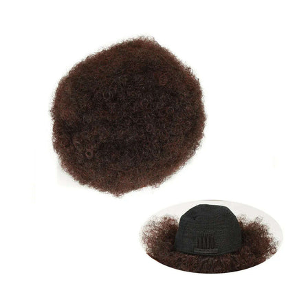 Afro Kinky Pony Tail Clip In on African Synthetic Hair Afro Puff Chignon Hairpiece For Women Drawstring Ponytail Kinky