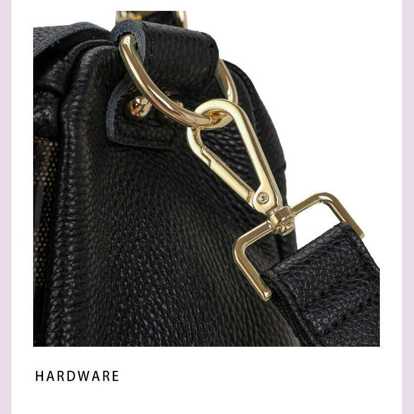 Aidrani Classic Leopard Pattern Genuine Leather Women's Bag Large Capacity Women's Handbag Cowhide Casual Shoulder Bag