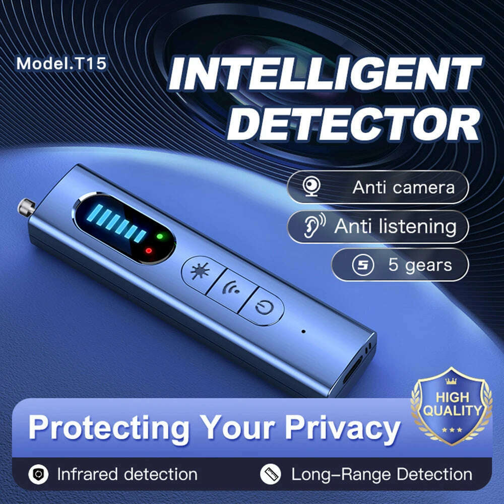 Anti-Spy Car GPS Tracker Mine Device Bug RF Wireless All Signal Scanner Security Protection Multi-function Camera Search Devices