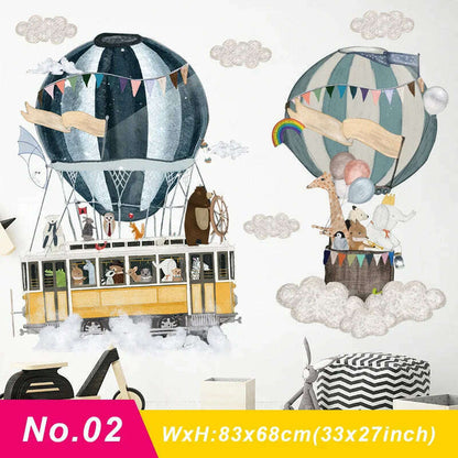 Astronaut Wall Stickers for Kids rooms Kindergarten Wall Decor Vinyl Remvable PVC Wall Decals Art Tiles Murals Home Decoration