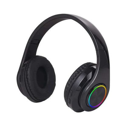 B39 Headphone With Wireless Bluetooth Colorful Light Pluggable Card Game Music Movement Bluetooth Headset for Phone