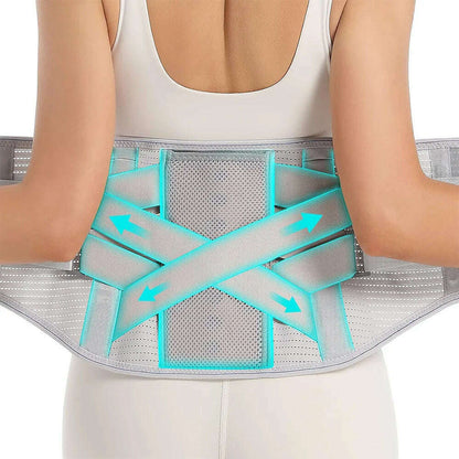 Back Brace for Lower Back Pain Relief - Back Support Belt with 3 Removable Stays for Women & Men for Herniated Disc, Sciatica
