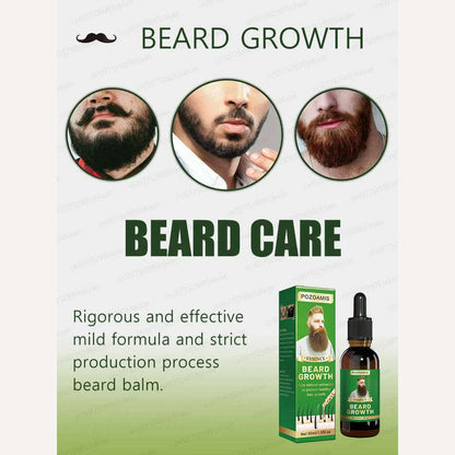 Beard Growth Serum quickly thickens and softens beards for longer, fuller beards