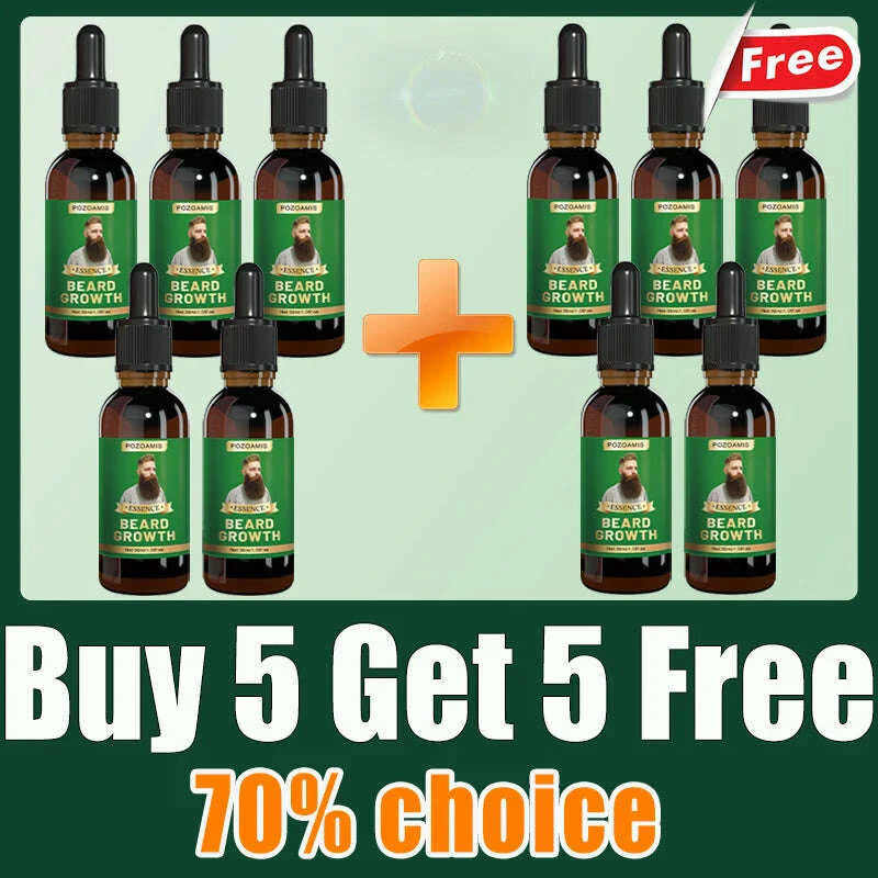 Beard Growth Serum quickly thickens and softens beards for longer, fuller beards