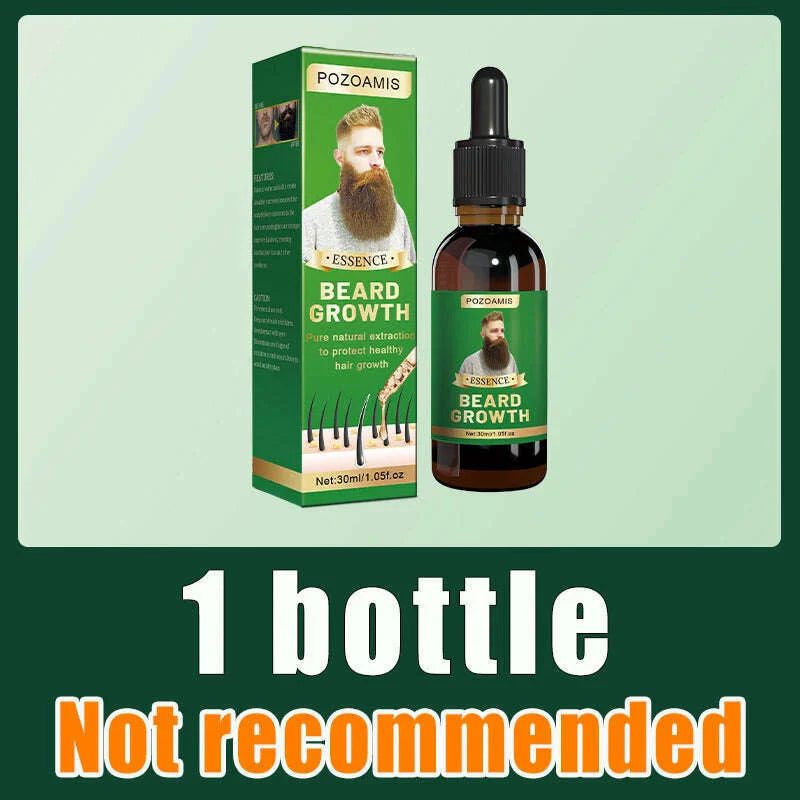 Beard Growth Serum quickly thickens and softens beards for longer, fuller beards