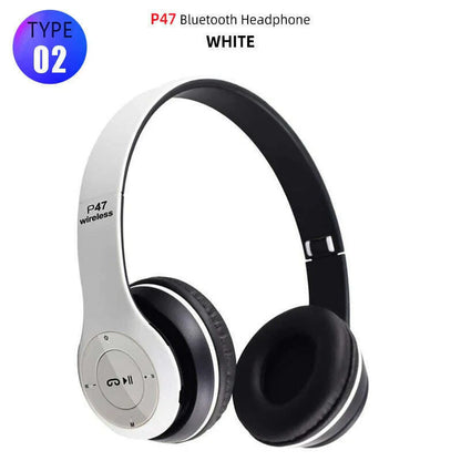 Bluetooth Headset Wireless Headphones Foldable HiFi Stereo Earphone With Mic Support SD Card For Xiaomi 10 9 Huawei P30 Phone