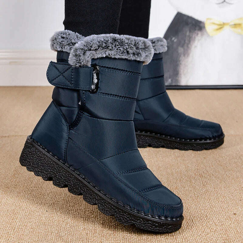 Boots Woman Snow Fashion Woman Shoes Platform Shoes Women New Mid Women's High Boots 2025 Trend Botas Mujer Winter Boots Women